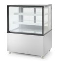 Witryna chłodnicza cukiernicza 2-półkowa jezdna LED 510L
