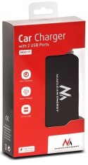 Rozgałęziacz MACLEAN 2x USB Czarny MCE117