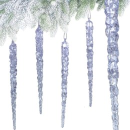 SOPLE LODU OPALIZUJĄCE DEKORACJA WISZĄCA 22 CM 4 SZT