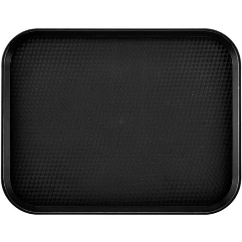 Taca antypoślizgowa do serwowania z polipropylenu 355 x 457 mm - czarna