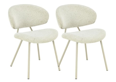 2 krzesła tapicerowane VOSA beżowe