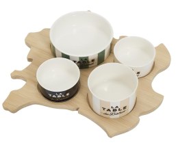 Deska Bistrot z 4 miseczkami do przystawek