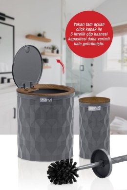 Komplet łazienkowy 2 el Diamond antracyt