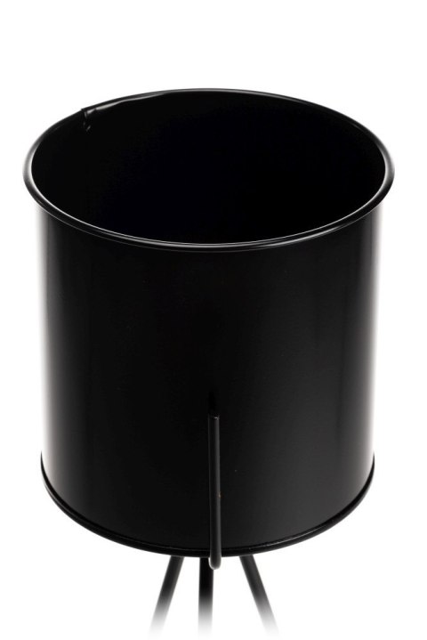 Kwietnik stojący TRIPOD 80cm czarny LOFT Wykonany z metalu, oryginalny i stabilny stojak na kwiaty lub rośliny w stylu industria