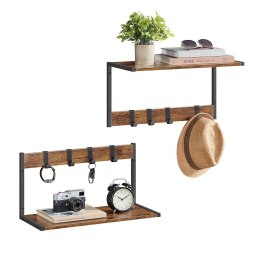 Półka ścienna z półką zestaw 2 szt.