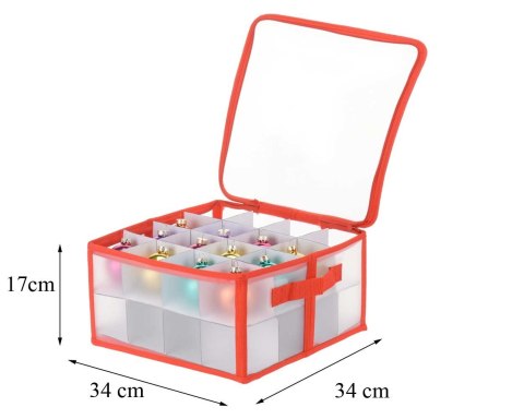 Pudełko do przechowywania bombek 34x34x17 cm