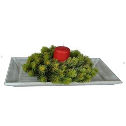 Taca drewniana podłużna 40x20 cm Wykonana z drewna, w kolorze beżowym, wymiary 20x40 cm