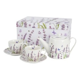 Zestaw dzbanek z filiżankami Classic Lavender