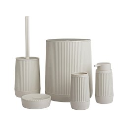 Zestaw łazienkowy 5 el Nida beżowy