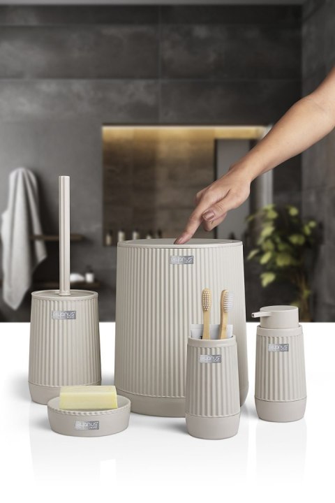 Zestaw łazienkowy 5 el Nida beżowy