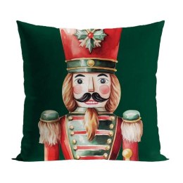 Poszewka DZIADKI DO ORZECHÓW 45x45 cm ZIELONA