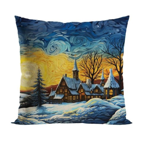 Poszewka MIASTECZKO 40x40 cm ekspresja