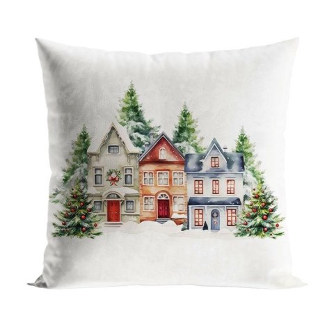 Poszewka ZIMOWE MIASTECZKO 40x40 cm