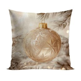 Poszewka ZŁOTA BOMBKA 40x40 cm BEŻ