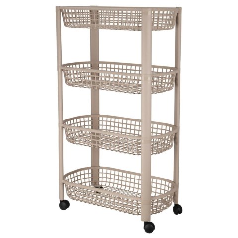 Wózek kuchenny beżowy 46,5x26xh78,8 cm