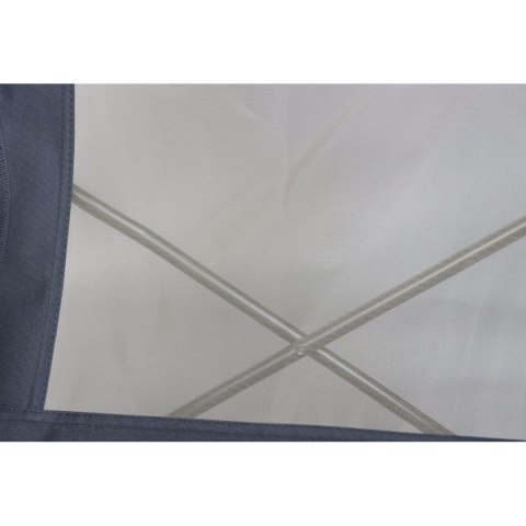 FOTEL TURYSTYCZNO PLAŻOWY Z PODŁOKIETNIKAMI 55x58x64CM SKŁADANY SZARY