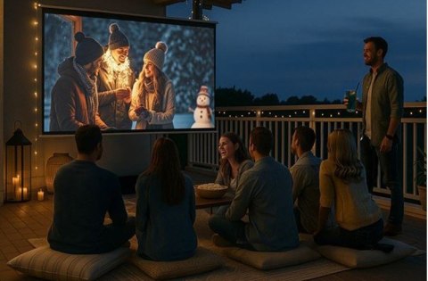 Projektor PK32 1100 lm LED/ 4K UHD/ HDR/ 30 000 h/ ToF auto-focus & keystone/ 4,6 ms/ głośniki 2×5 W