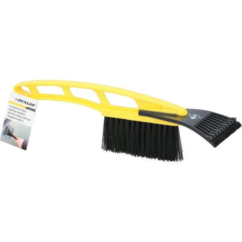 SKROBACZKA DO LODU SZCZOTKA 2W1 31CM DUNLOP ŻÓŁTA