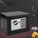Sejf elektroniczny na klucz kod do domu biura STAL 23 x 17 x 17 cm