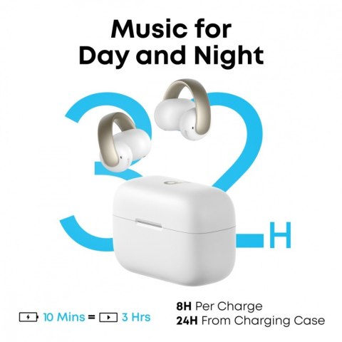 Słuchawki Soundcore AeroClip Bluetooth białe