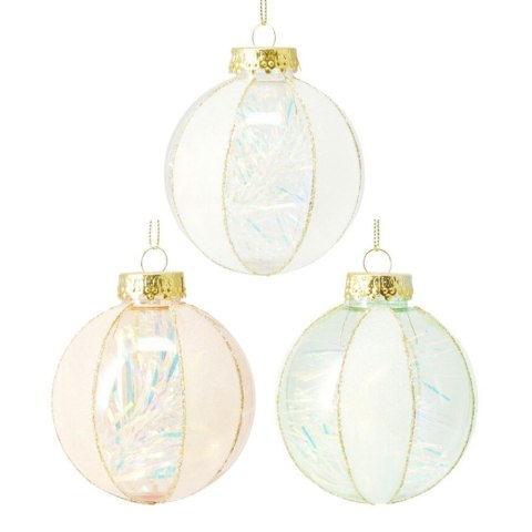 Szklane bombki choinkowe 8 cm 12 sztuk
