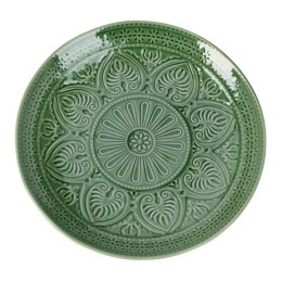 Talerz kamionkowy zielony 26,5 cm