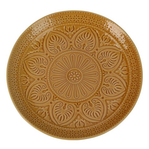 Talerz kamionkowy żółty 26,5 cm