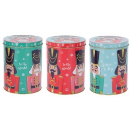 Zestaw 3 puszek świątecznych 10,5x10,5x14 cm