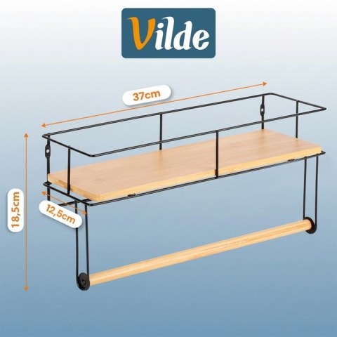 PÓŁKA NA PRZYPRAWY + WIESZAK NA RĘCZNIK PAPIEROWY 229224