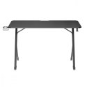 Biurko gamingowe NanoRS 120x60x75cm RS101 z uchwytem na słuchawki i kubek Czarne