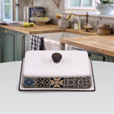 CERAMICZNA MASELNICZKA MASELNICA NA MASŁO MAESTRO HOLIDAY IN PORTO MR-20005-45