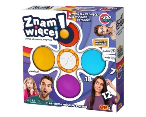 Gra Znam więcej elektroniczna gra familijna