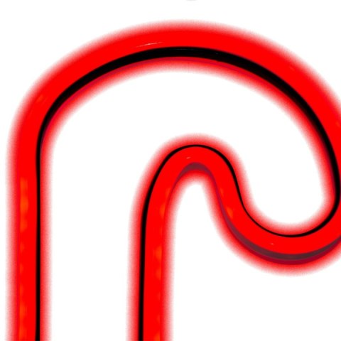 NEON LASKA ŚWIĄTECZNA 79 LED NA BATERIE 12,5x93,5CM LUCA