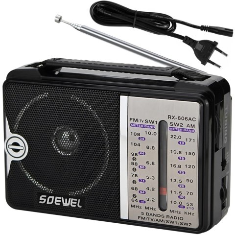 Radio FM przenośne zasilane bateryjnie lub sieciowo