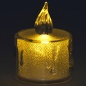 ŚWIECA DEKORACYJNA 3,6x5CM ZDOBIONA LED