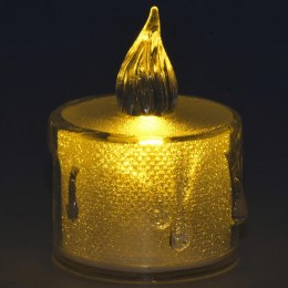 ŚWIECA DEKORACYJNA 3,6x5CM ZDOBIONA LED