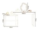 Toaletka kosmetyczna LED/ Komplet mebli blat 100 cm- Lilia - kolor biały