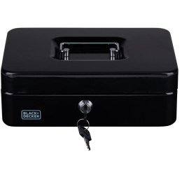 KASETKA METALOWA NA PIENIĄDZE DOKUMENTY 25x8,5x18CM BLACK + DECKER