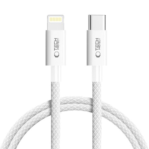 Kabel przewód USB-C - iPhone Lightning PD 27W 3A 100 cm - szary