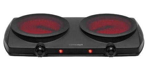 Kuchenka elektryczna dwupalnikowa czarna VE3060