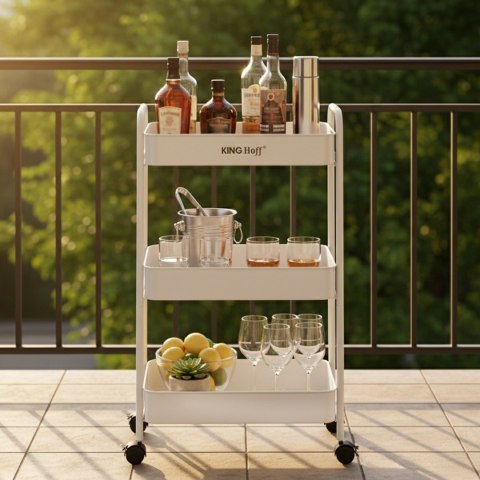 REGAŁ BAREK MOBILNY WIELOFUNKCYJNY KINGHOFF KH-1942