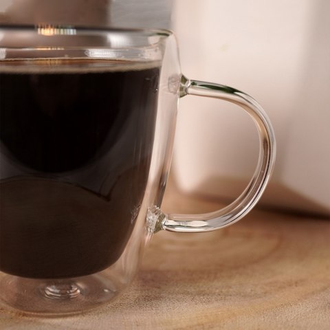 SZKLANKA TERMICZNA 180ml Z PODWÓJNĄ SCIANKĄ DO KAWY 127201