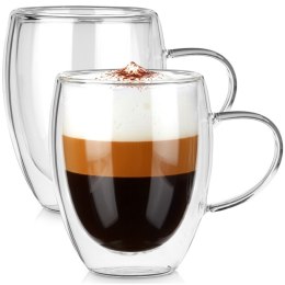 SZKLANKI TERMICZNE 2szt. 320ml Z PODWÓJNĄ SCIANKĄ DO KAWY HERBATY 139821