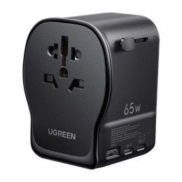 Uniwersalny adapter podróżny / ładowarka sieciowa Ugreen S550, 65W, 2x USB-C, 1x USB-A