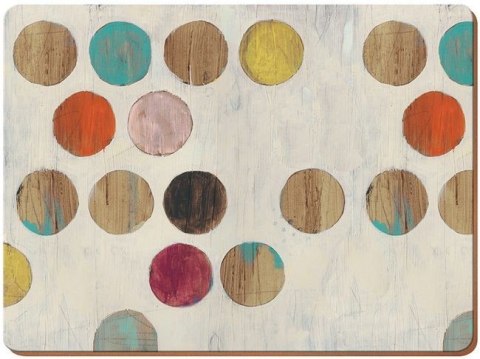 Kropki Retro Podkładki duże 4 szt.