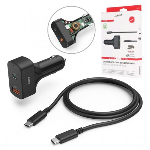 Ładowarka samochodowa USB-C do laptopa 65W