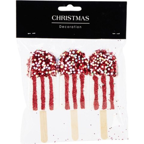 LODY DEKORACJA WISZĄCA BOMBKA 3SZT BIAŁY