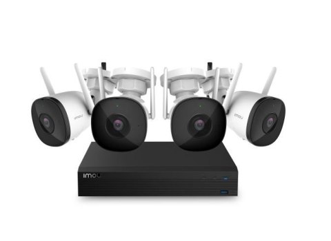 Bezprzewodowy system bezpieczeństwa 4 Channel Wi-Fi NVR 4 Bullet 2 Cameras