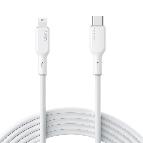CB-SCL2 kabel Lightning - USB-C 1.8m MFi Apple USB-PD silikonowy biały