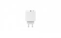 Ładowarka PowerDelivery USB-A USB-C 20W Biała